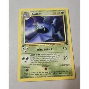 Golbat Pokemon Card 60 HP 1st Edition 34/62